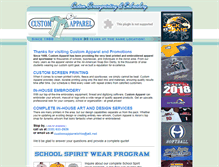Tablet Screenshot of customapparelohio.com